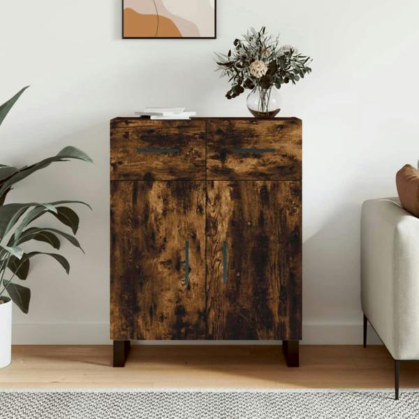 Berkfield Sideboard Smoked Oak 69.5x34x90 cm Engineered Wood