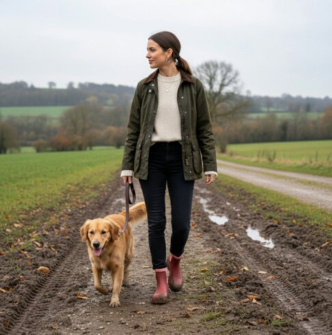 Mud Dogs BROOKE Womens Wellington Boots Pink