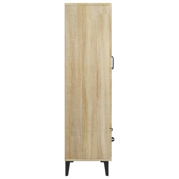 Berkfield Highboard Sonoma Oak 70x31x115 cm Engineered Wood