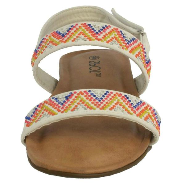 Spot On Girls Spot On Flat Aztec Slingback Sandals