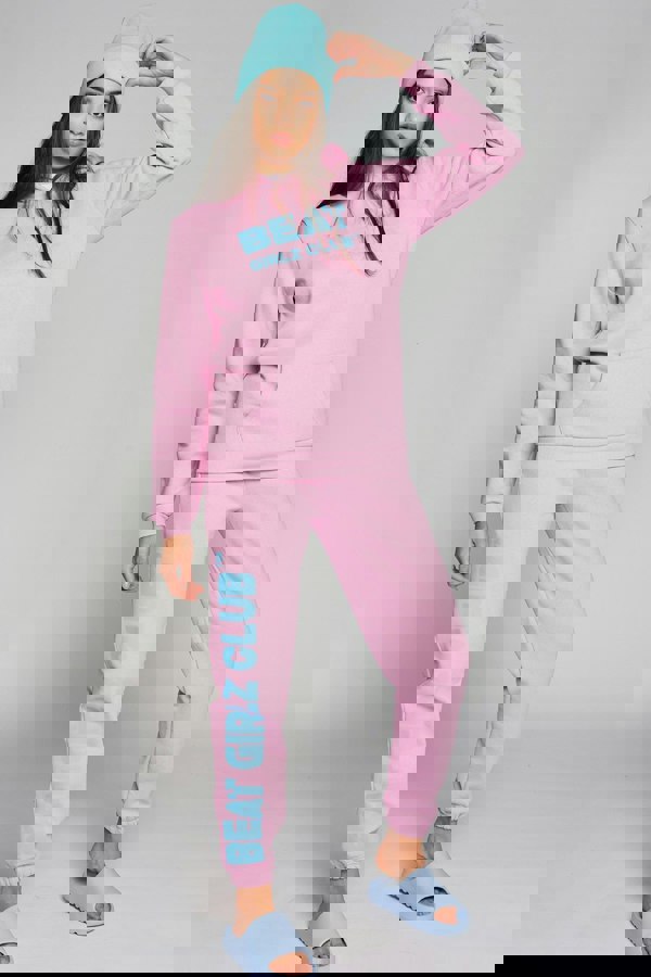 Beat Girlz Club Miami Logo Hoodie - Miami Pink
