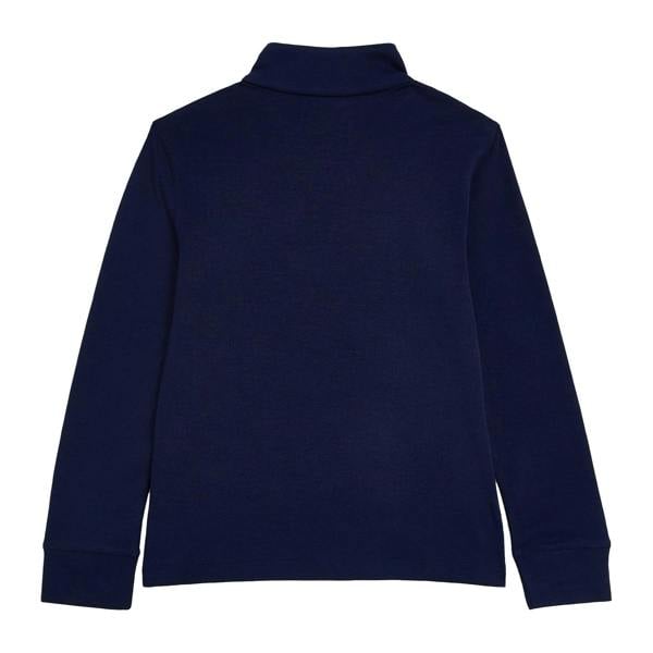Ralph Lauren Childrens/Kids Funnel Neck Regular Sweater Top - Navy - 