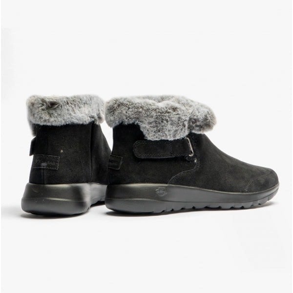 Skechers 144041/BKGY ON-THE-GO JOY-FIRST GLANCE Womens Suede Ankle Boots Black/Grey