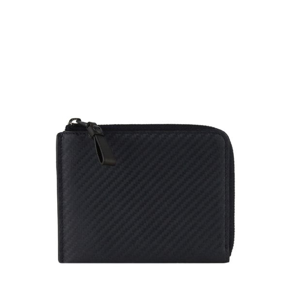 Dunhill zip-around wallet in a carbon fibre patterning