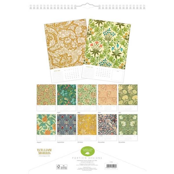 William Morris A3 Calendar 2027, Wall Calendars, Month To View, Art, Gift