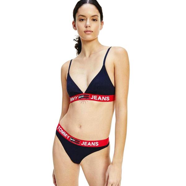 Tommy Jeans Womens/Ladies Triangle Bralette - Desert Sky - 