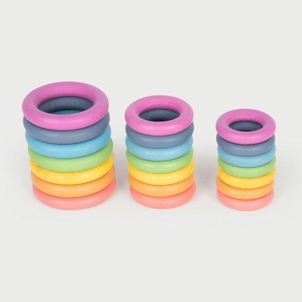 tickit Rainbow Wooden Rings