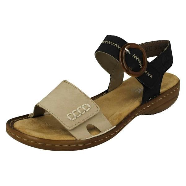 Rieker Ladies Rieker Buckle Detailed Sandals 608Z3