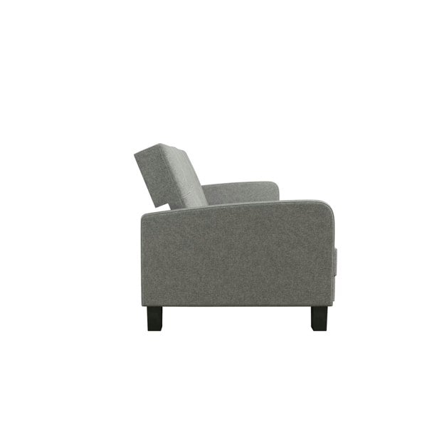 Dorel Home Boston 3-seater sofa bed in fabric grey
