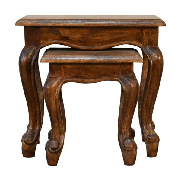 Artisan Furniture Chestnut French Style Stool Set