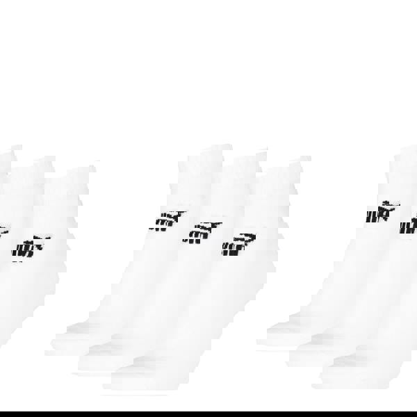 Puma Unisex Adult Quarter Ankle Socks (Pack of 3) - White - 