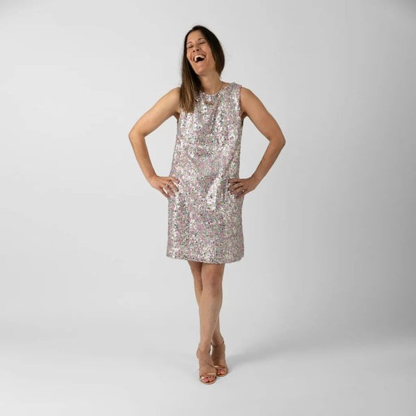 IMU - sequins shift dress