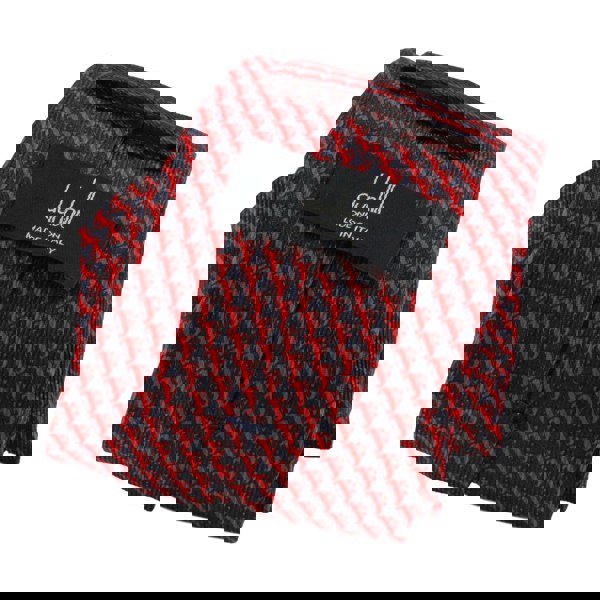 Dunhill luxurious mulberry silk tie in a raceclip pattern