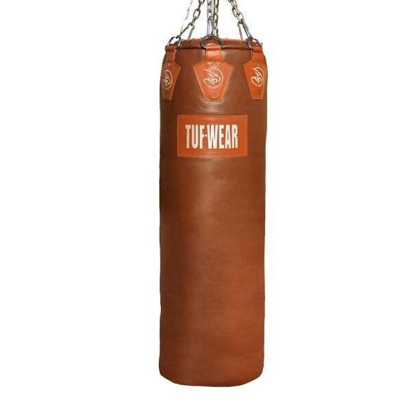 Tuf Wear Gigantor Classic Brown Hide Leather Punchbag (4ft 6)