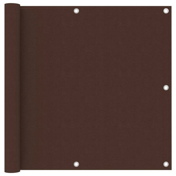 Berkfield Balcony Screen Brown 90x500 cm Oxford Fabric