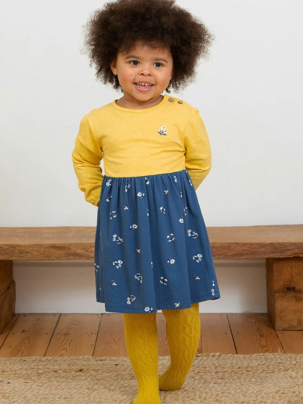 Kite Girls Organic Cable Tights Sweetcorn