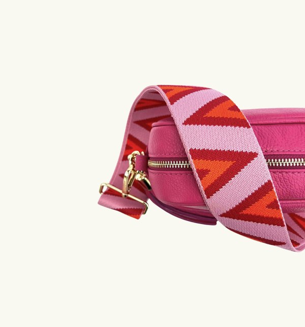 Apatchy Pink & Orange Triangle Strap