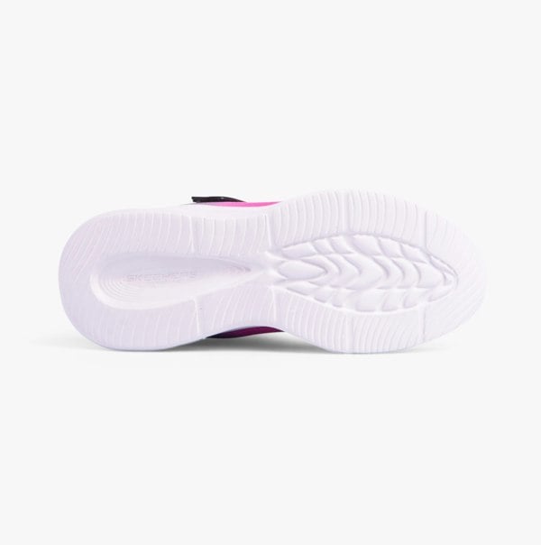 Skechers 303714L/BKHP SKECHERS SOLA GLOW - OMBRE DE Girls Trainers Black/Hotpink