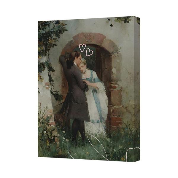 Benjamin Tate Design Romantic Victorian Couple Canvas Print Wall Art Decor