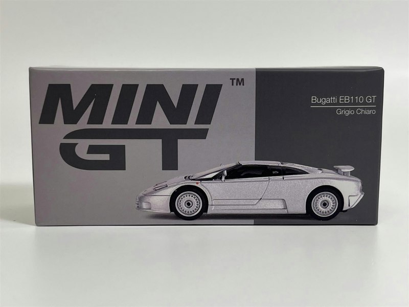 Mini GT Bugatti EB1 10 GT Grigio Chiaro LHD 1:64 Scale Mini GT MGT00704L