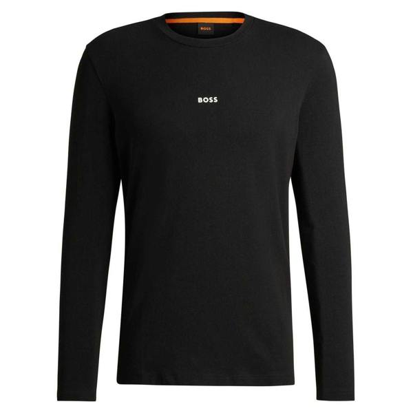 Boss Mens Long-Sleeved T-Shirt - Black - 