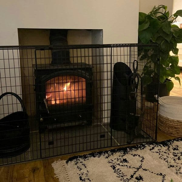 Safetots Original Fireguard, Premium Child & Pet Safety Barrier for Fireplaces, Adjustable 84.5cm - 155cm Width, Easy Install