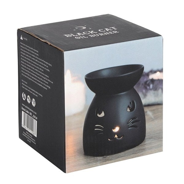 Serano Black Cat Cut Out Oil Burner and Wax Warmer