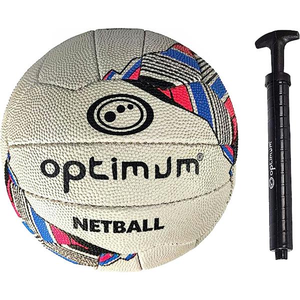 Match Quality Netball Size 5 – Hand-Stitched, Grip Surface - Optimum