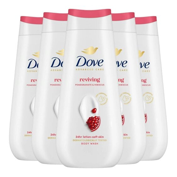 Dove Advanced Care Reviving Body Wash 24H Renewing Micromoisture, 5x225ml