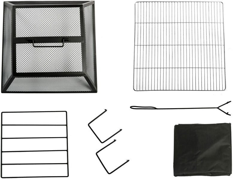 Centurion Supports Fireology VIETRI Majestic Garden and Patio Heater Fire Pit and Barbecue with Eco-Stone Finish