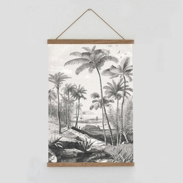 Love Frankie Monochrome Palm Beach Wall Hanging