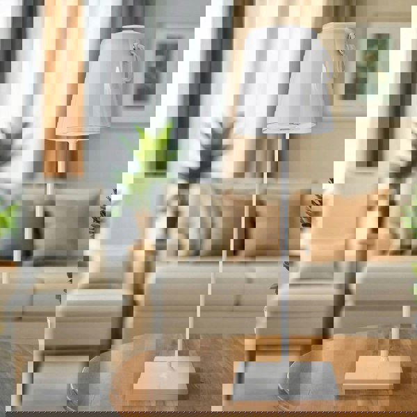 Tall Modern White LED Colour Changing Rechargeable Touch Table Lamp Image 6