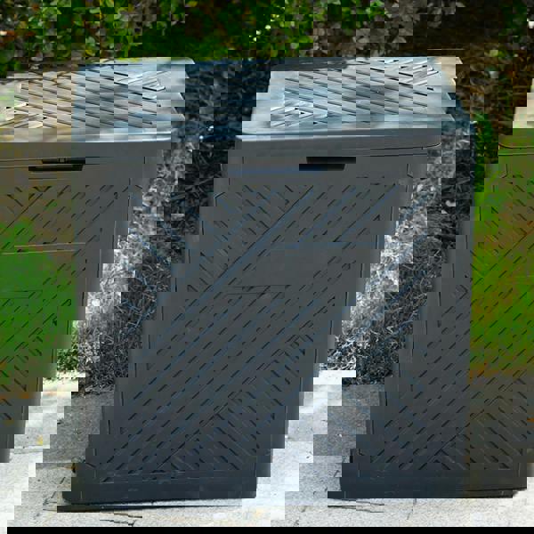 Gr8 Garden Plastic 120L Storage Box Garden Outdoor Shed Deck Utility Cushion Chest Truck