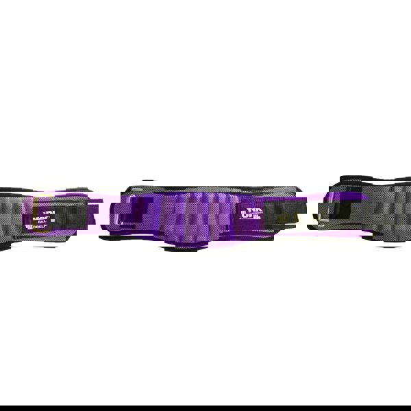 Purple padded adjustable weightlifting belt