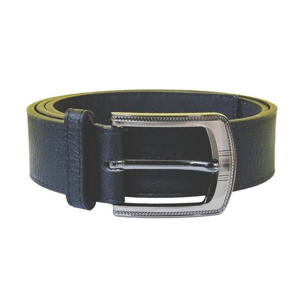 Duke Mens D555 Samuel Bonded Leather Buckle Waist Belt - Black - 