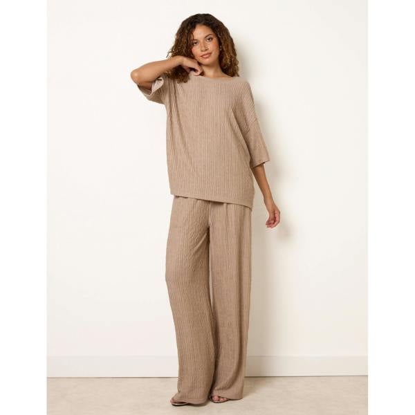 Blue Vanilla Diamante Textured Trousers