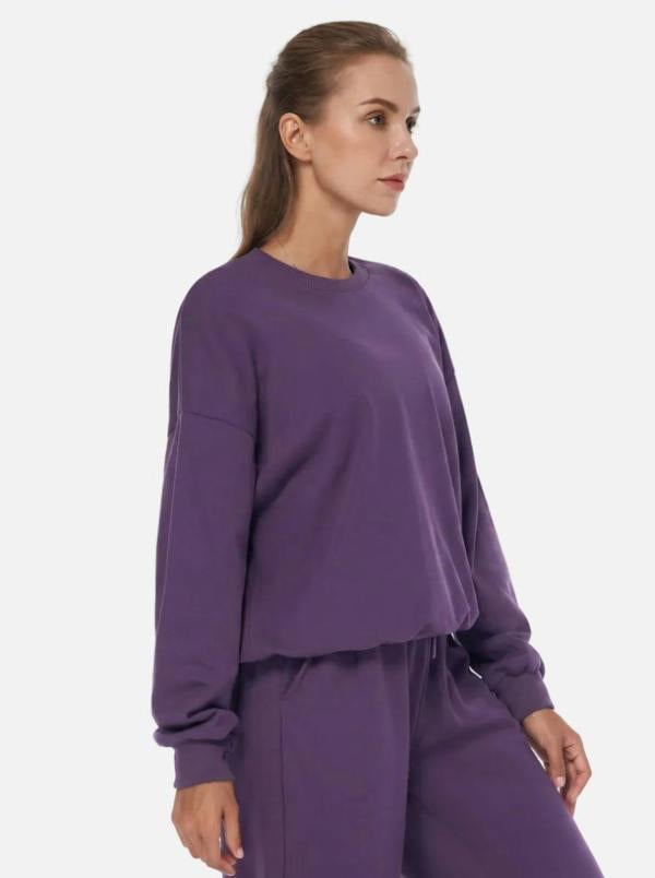 Anniou Relaxed Fit Crewneck Sweatshirt
