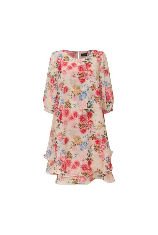 James Lakeland Flower Print Wave Hem Dress