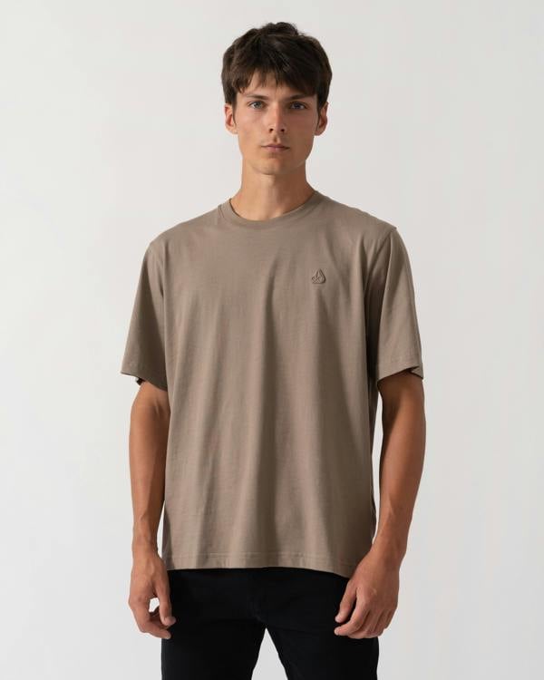 Moose Knuckles Mens Yul Classic T-Shirt - Ashen 1968
