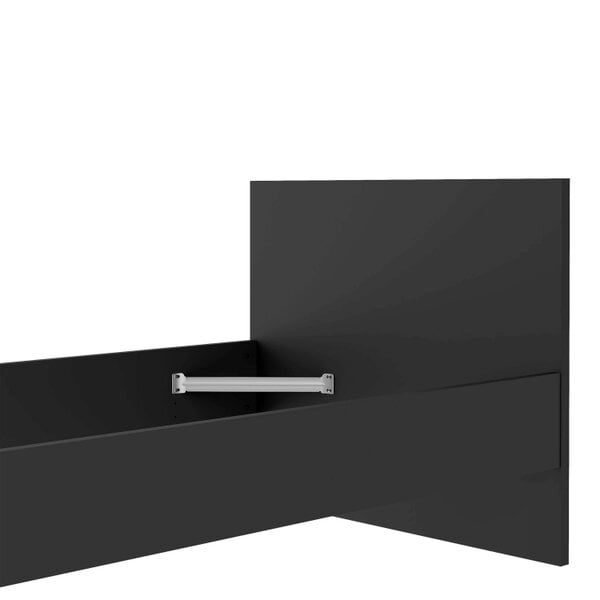 Wyld Haus Budapest 3ft Single Black Wooden Bed Frame