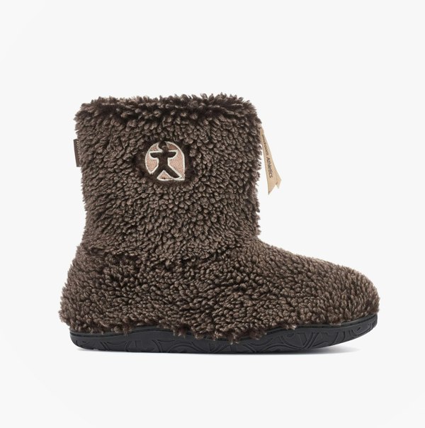 Bedroom Athletics GOSLING Mens Boot Slippers Washed Dark Chocolate