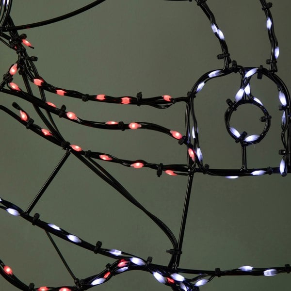 Samuel Alexander 60cm x 45cm Light up FlexiBrights Santa with 247 Multi-Coloured LEDs