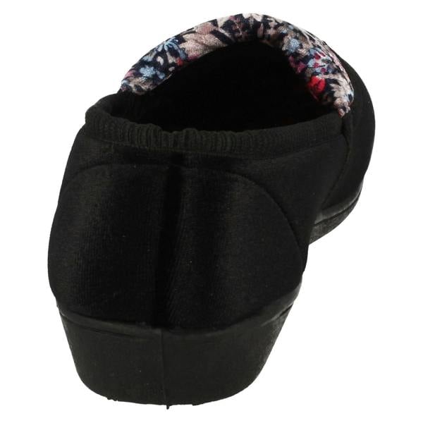 Spot On Ladies Spot On Floral Pattern Slippers