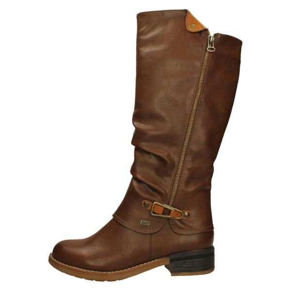 Rieker Ladies Rieker Knee High Boots Warm Lining With Rieker Tex 94652