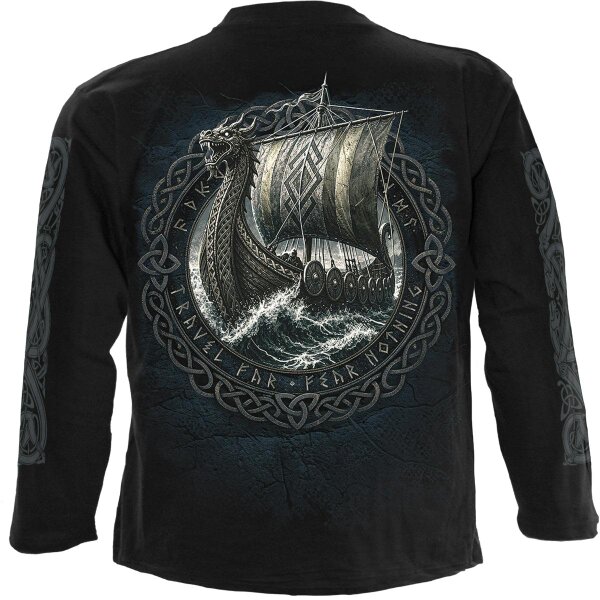 Spiral - VIKING NORSEMAN - Longsleeve T-Shirt Black