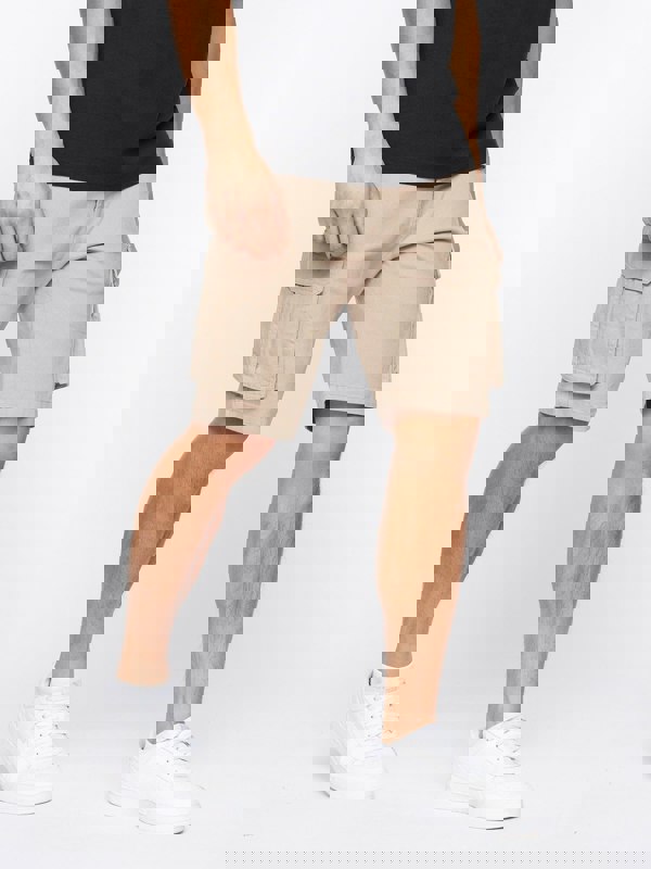 Crosshatch Frentons Cargo Shorts Stone