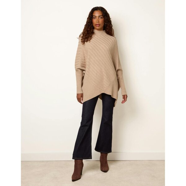 Blue Vanilla Poncho-Style Jumper