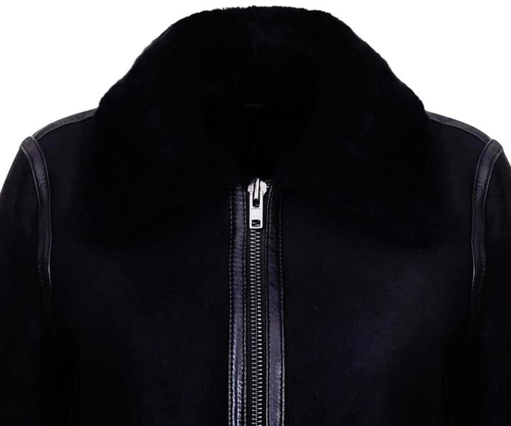 Infinity Leather Womens Black B3 Sheepskin Leather Jacket-Campinas