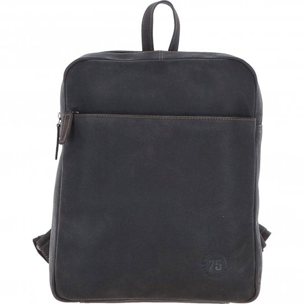 Leather Company Real Leather Backpack with Multiple Pockets: BRUSSELS