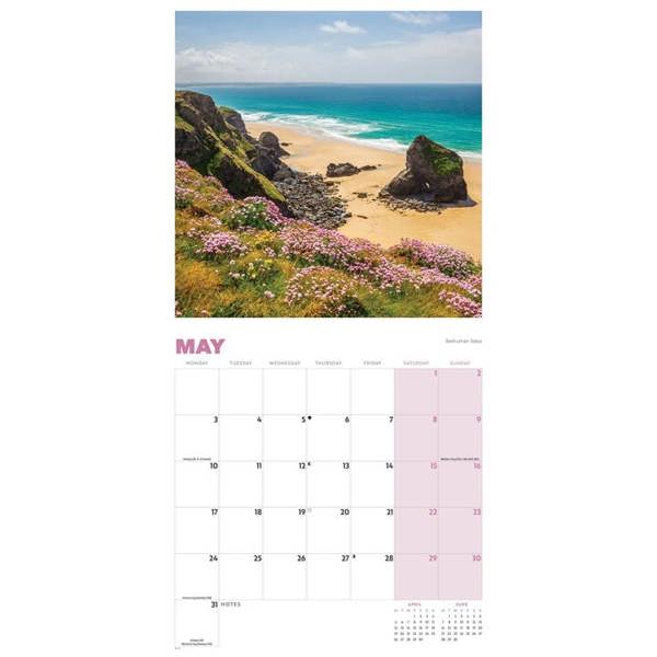 Beauty Of Cornwall Calendar 2027, Wall Calendars, Month To View, Travel, Gift